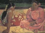 Paul Gauguin Tahitian Women on the beach (mk07) china oil painting reproduction